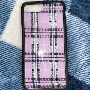 Lavender Plaid Wildflower iPhone 6/7/8 PLUS Case
